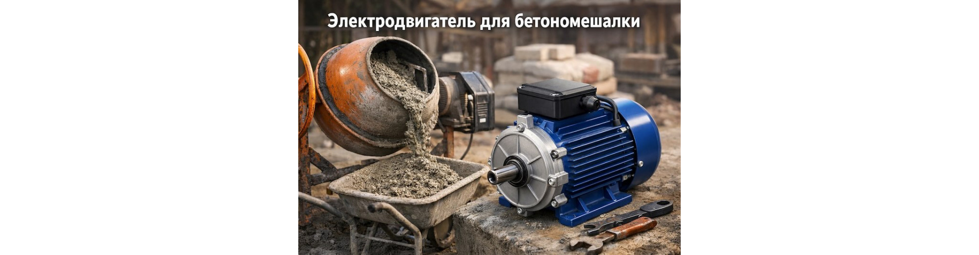 Электродвигатель для бетономешалки 220В