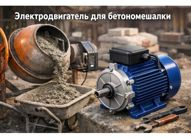 Электродвигатель для бетономешалки