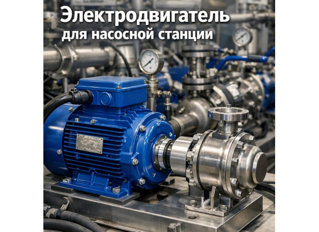 Электродвигатель для насосной станции и насосов 380В