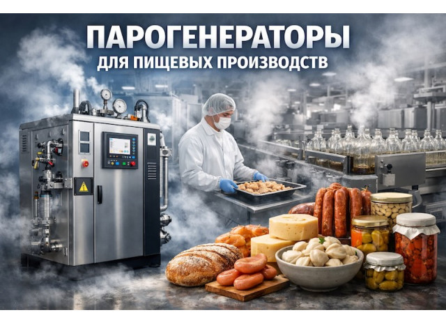 Парогенераторы для пищевых производств