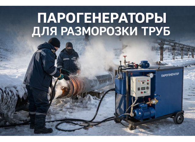 Парогенераторы для разморозки труб