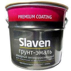 Грунт-эмаль 3 в 1 Slaven быстросохнущий антикоррозионный СВЕТЛО-СЕРЫЙ 3,2 кг